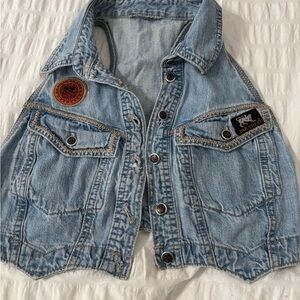 Parasuco Light Blue Denim Vest